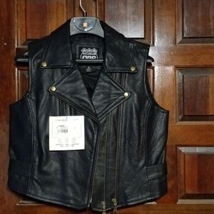 Leather vest